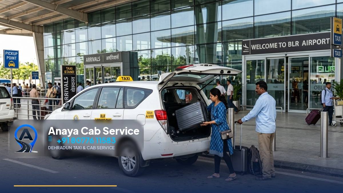 Jolly Grant airport terminal with taxi waiting outside