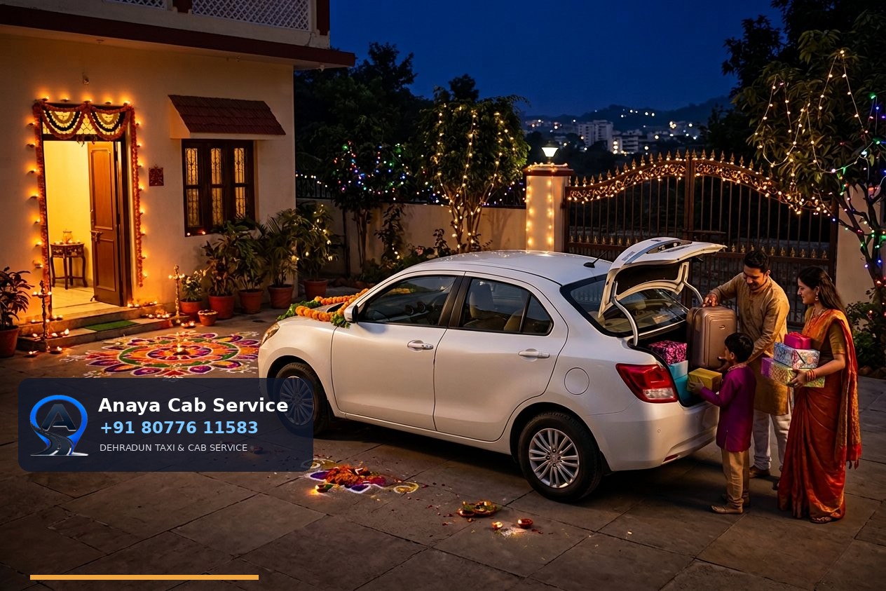 Diwali 2026 One-Way Cab from Dehradun | Delhi/NCR Fares & Dates