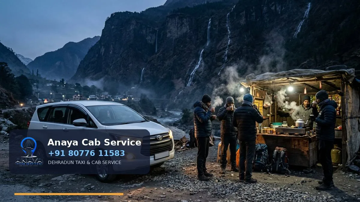 Pre-dawn chai stop at Govindghat before the Hemkund climb
