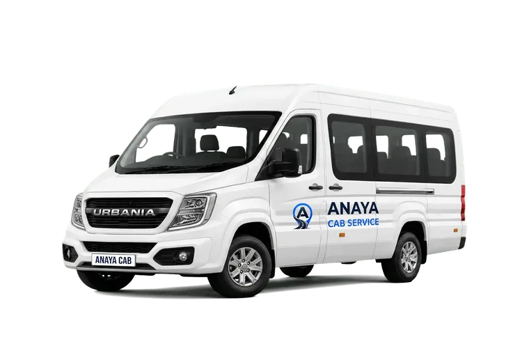 Force Urbania taxi on Himalayan mountain road