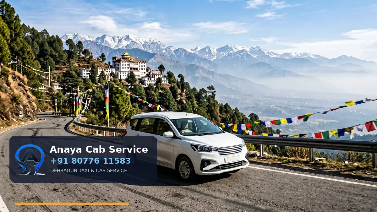 Dehradun to Dharamshala Taxi route