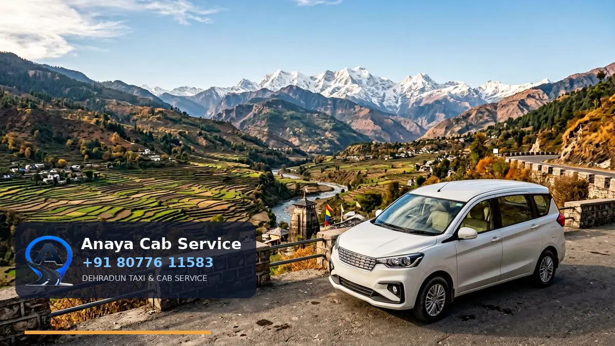 Dehradun to Guptkashi Taxi route
