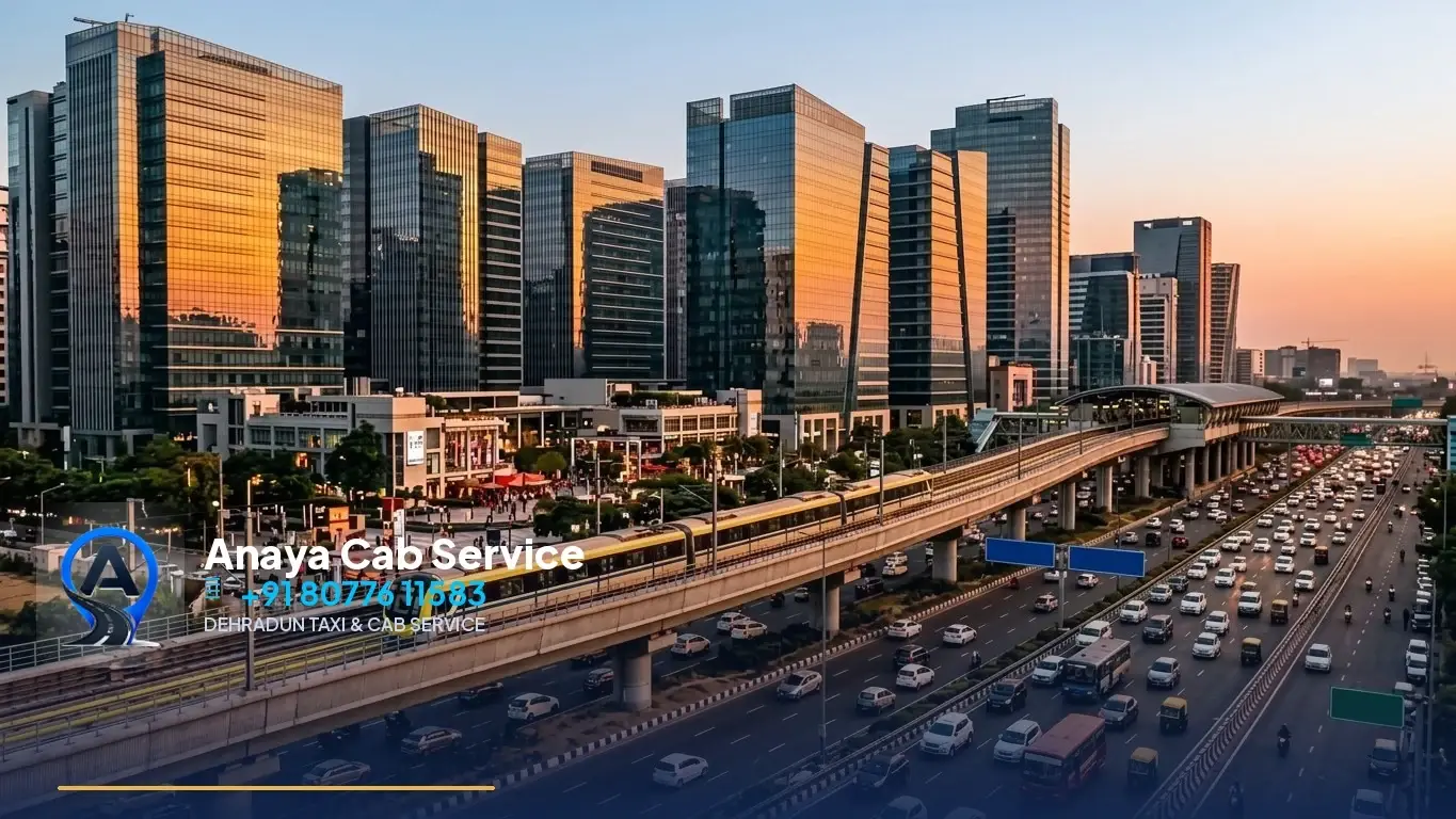 Dehradun to Gurgaon Taxi route