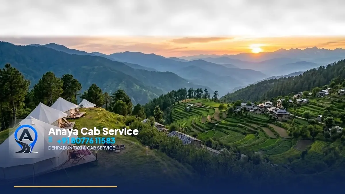 Dehradun to Kanatal Taxi route