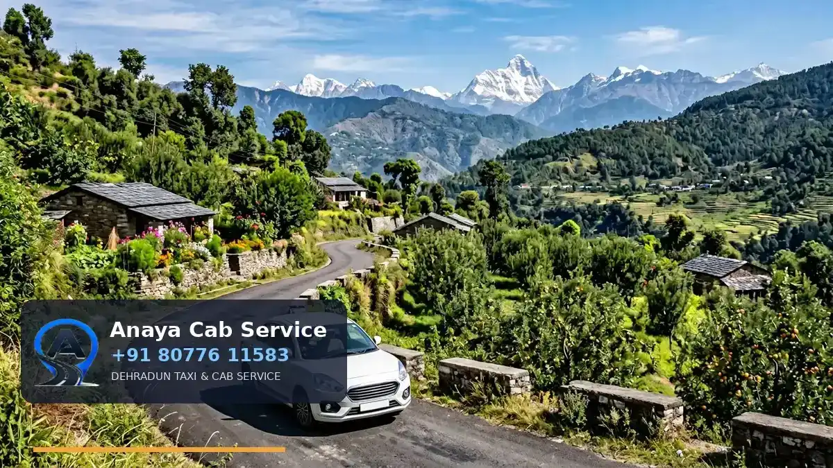 Dehradun to Mukteshwar Taxi route