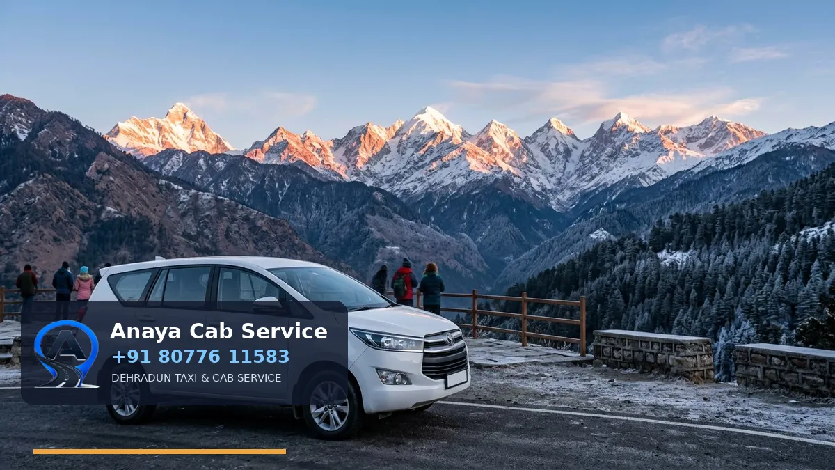 Dehradun to Munsiyari Taxi route