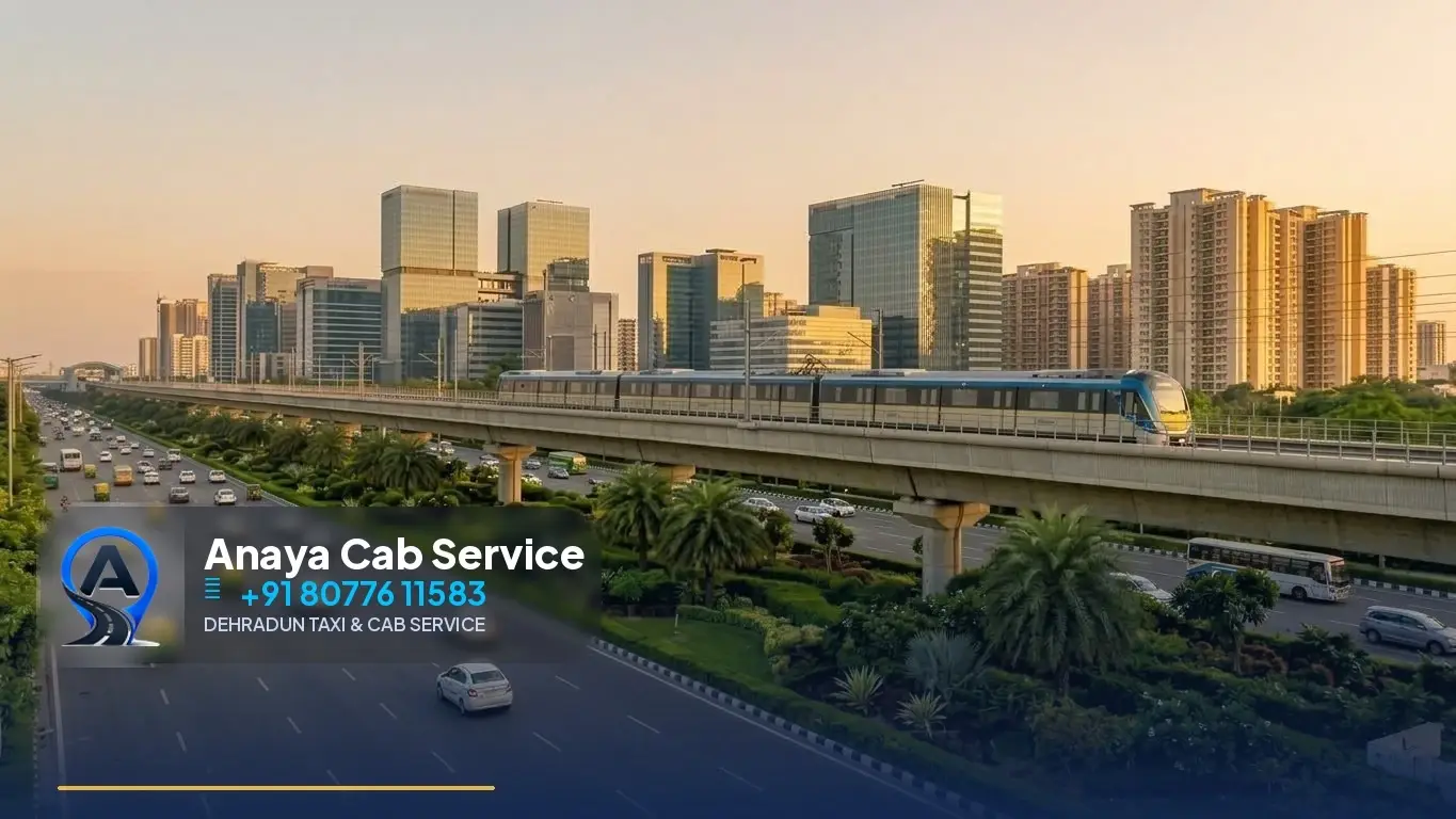 Dehradun to Noida Taxi route