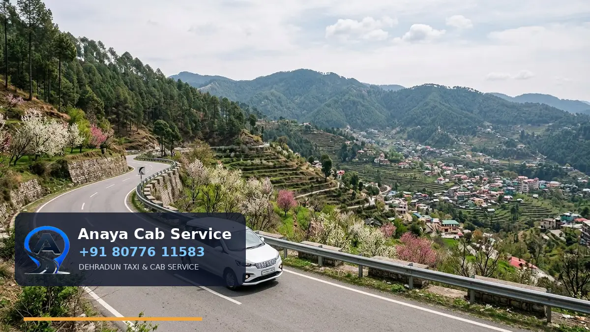 Dehradun to Solan Taxi route