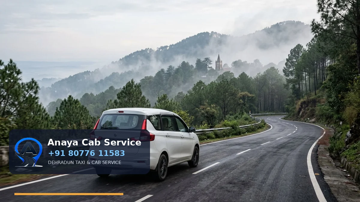 Delhi to Lansdowne Taxi route