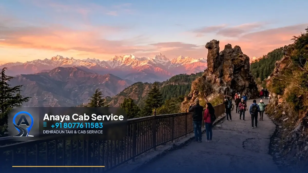 Delhi to Mussoorie Taxi route