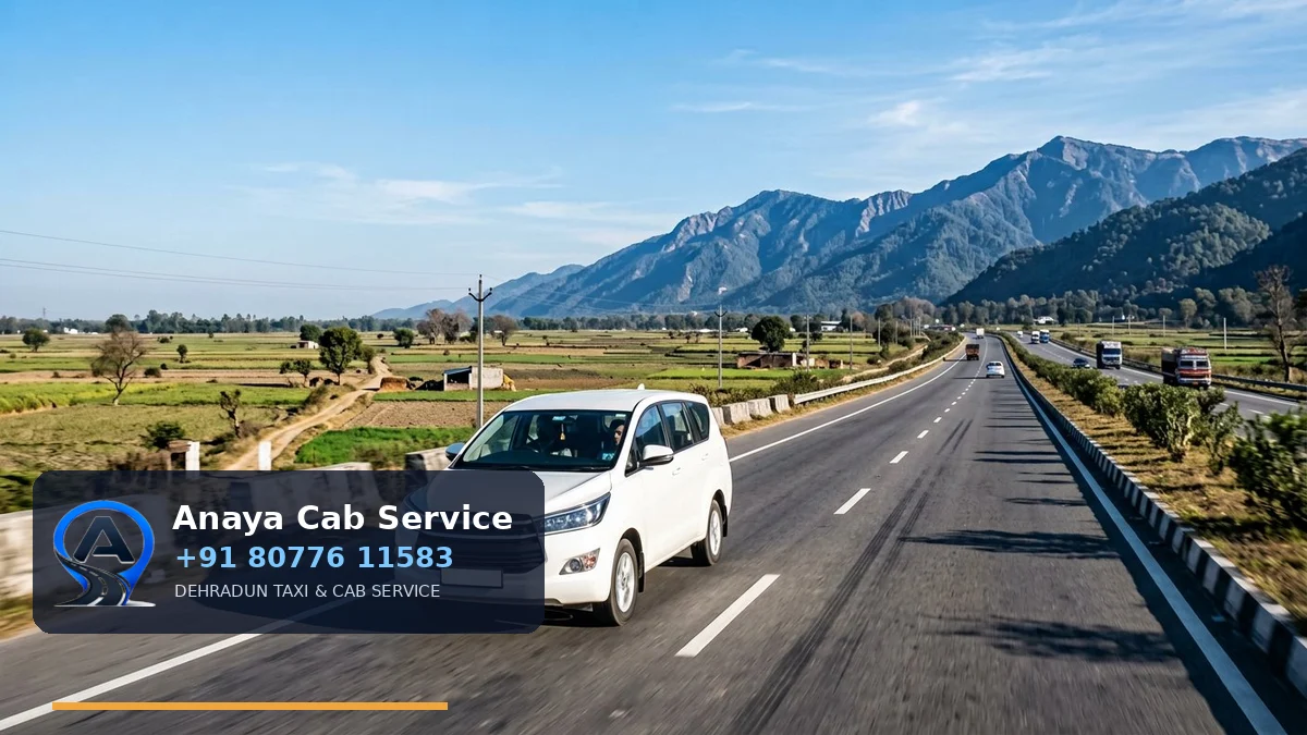 Delhi to Nainital Taxi route