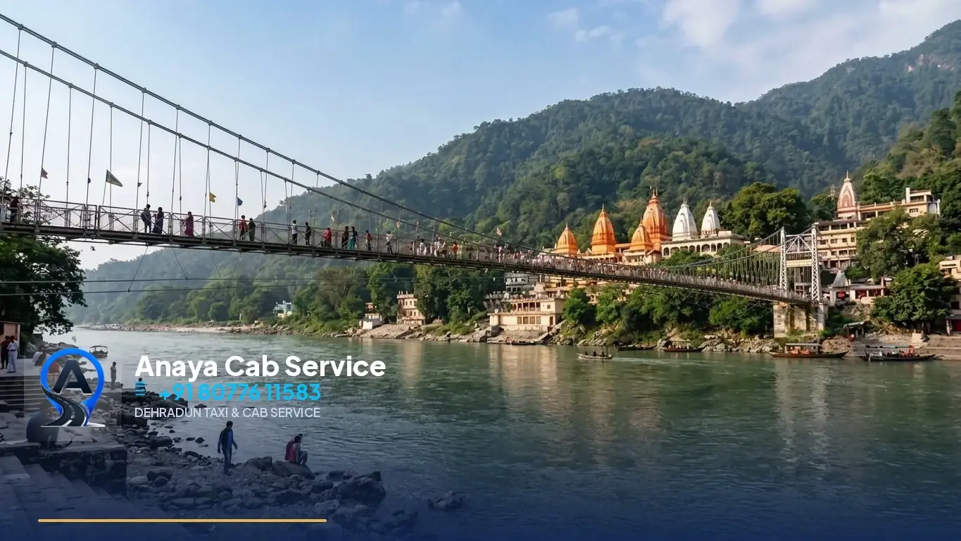 Haridwar to Rishikesh Taxi route