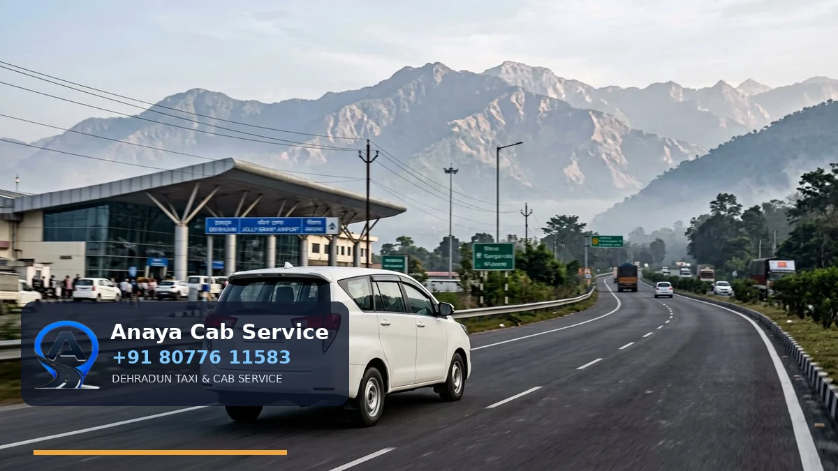 Jolly Grant Airport to Badrinath Taxi route
