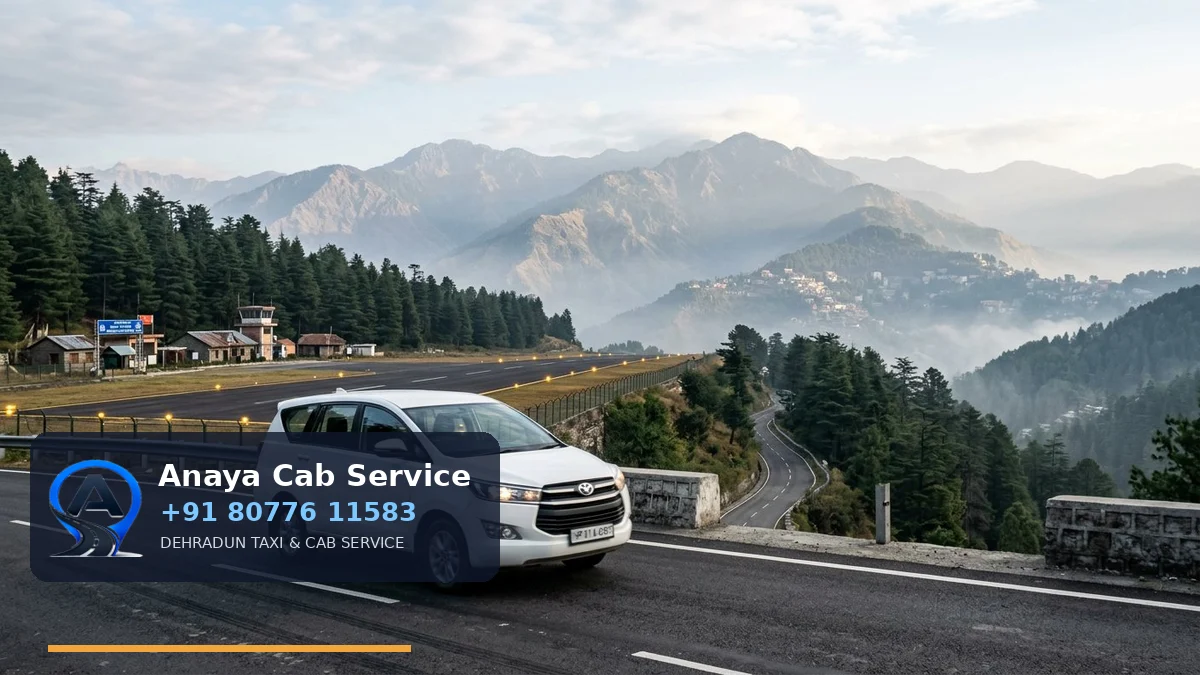 Jolly Grant Airport to Shimla Taxi route