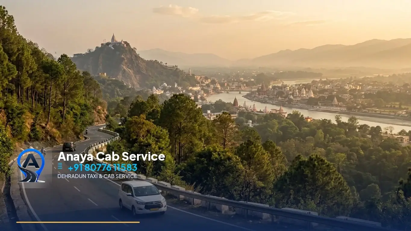 Mussoorie to Haridwar Taxi route