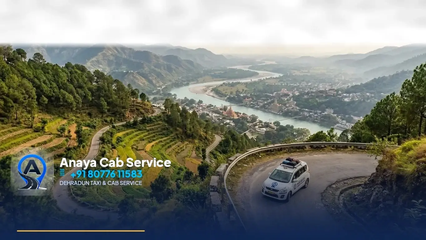 Mussoorie to Rishikesh Taxi route