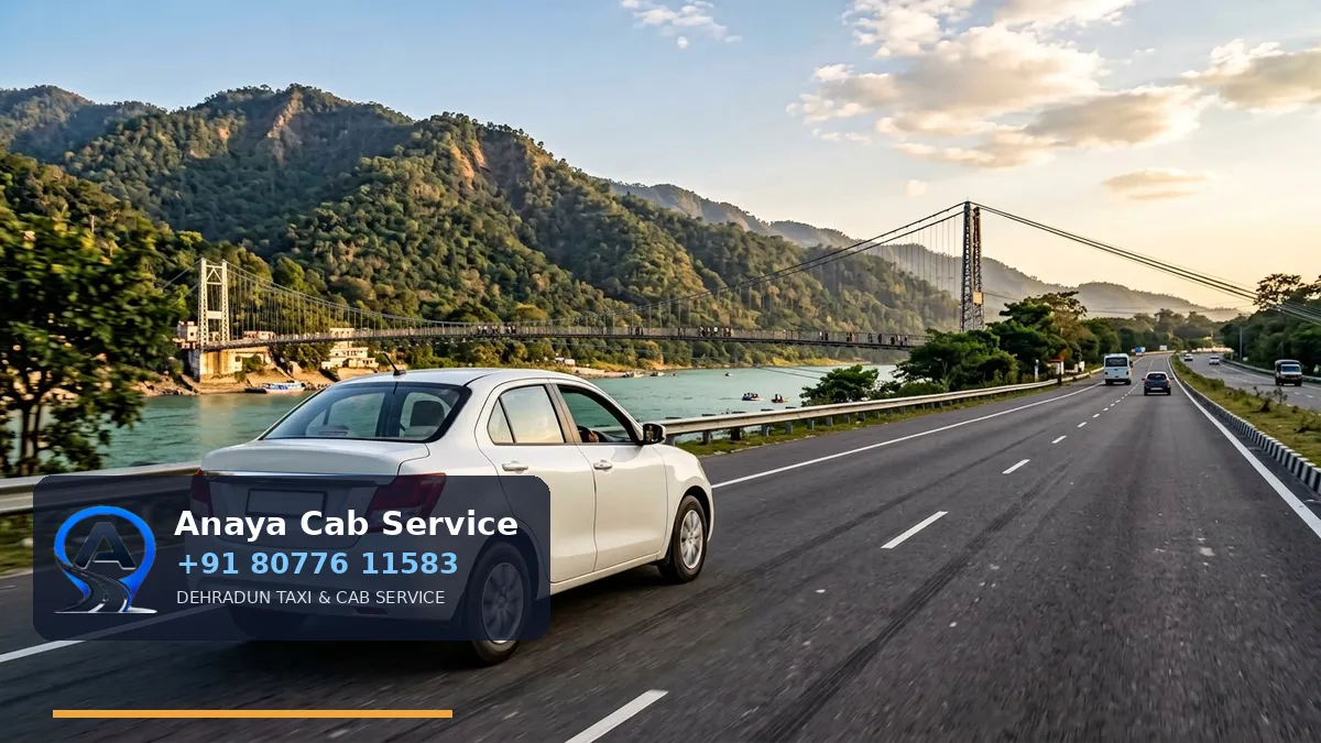 Rishikesh to Delhi Taxi route