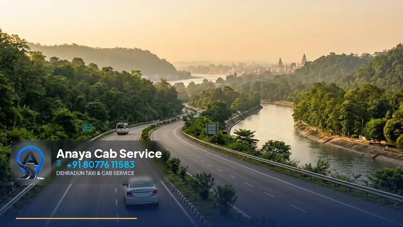 Rishikesh to Haridwar Taxi route